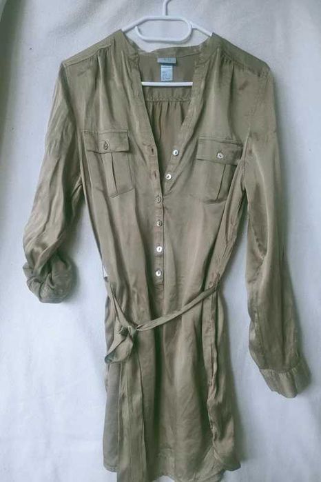 Koszula tunika złota h&m, r .38