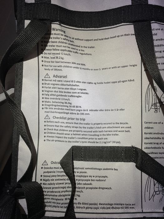 Przyczepka rowerowa dla dzieci