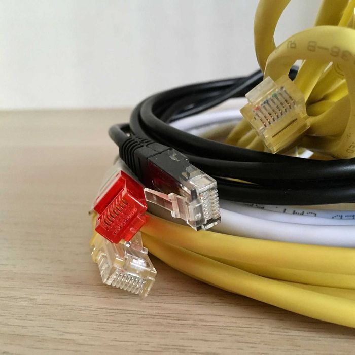 Lote de 4 cabos de rede Ethernet UTP