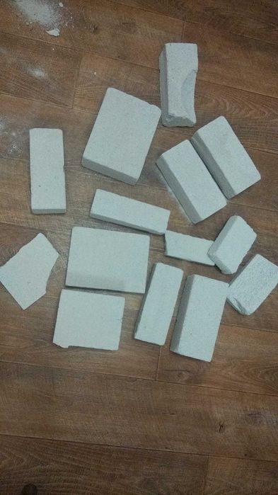 цегла кирпич легковесный белый остатки