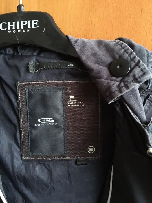 Casaco G star azul L (pequeno)