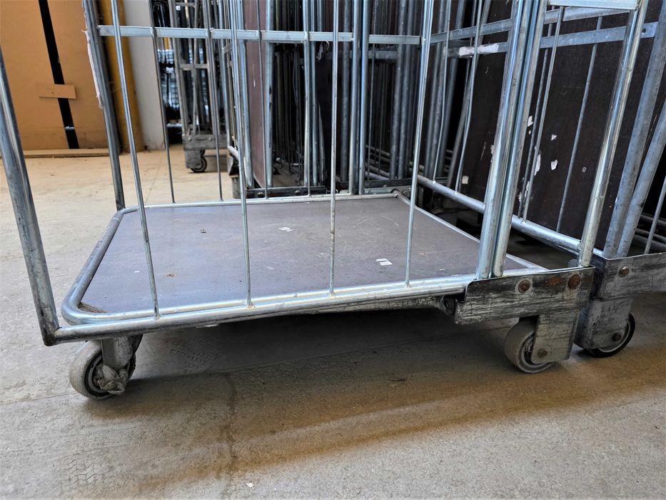 Wózek Kosz Transportowy Magazynowy Gniazdowy Kurierski Siatkowy Rollkontener 65x80x168cm