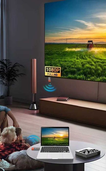 Transmissor e Receptor HDMI wireless s fios Computador projector NOVO