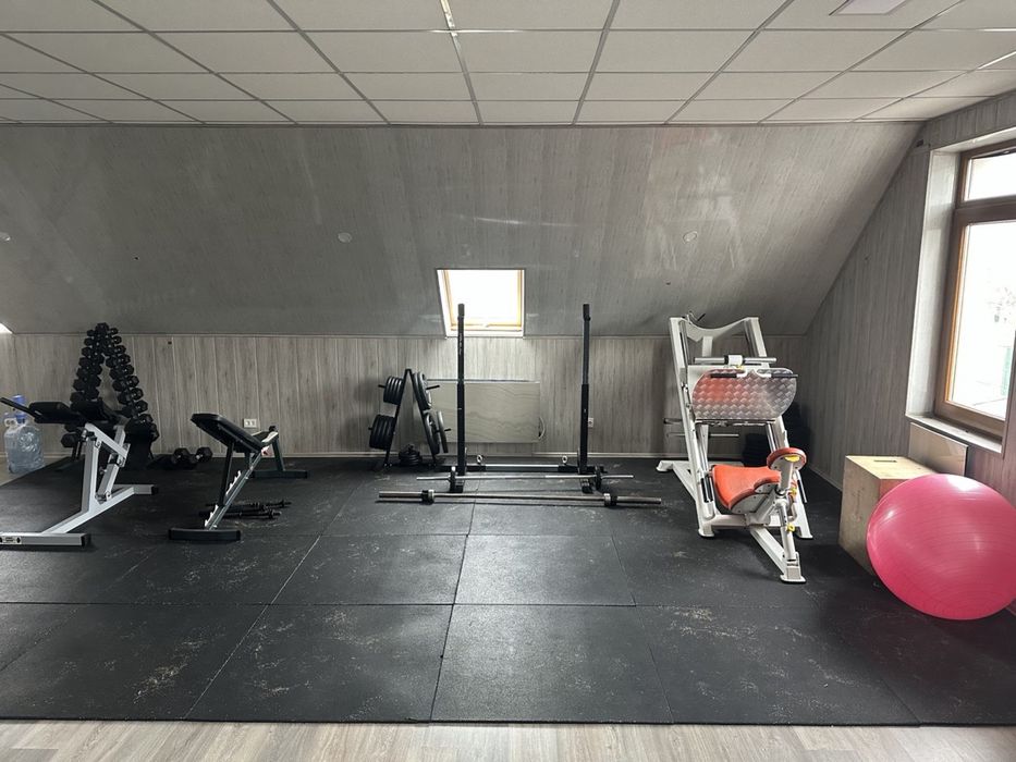 Гумове покриття для підлоги 28 м²спортзал, кросфіт,резина, гума