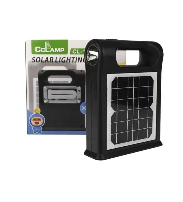 Фонарь светильник солнечная система с повербанком + 2 лампы 30W CL 12