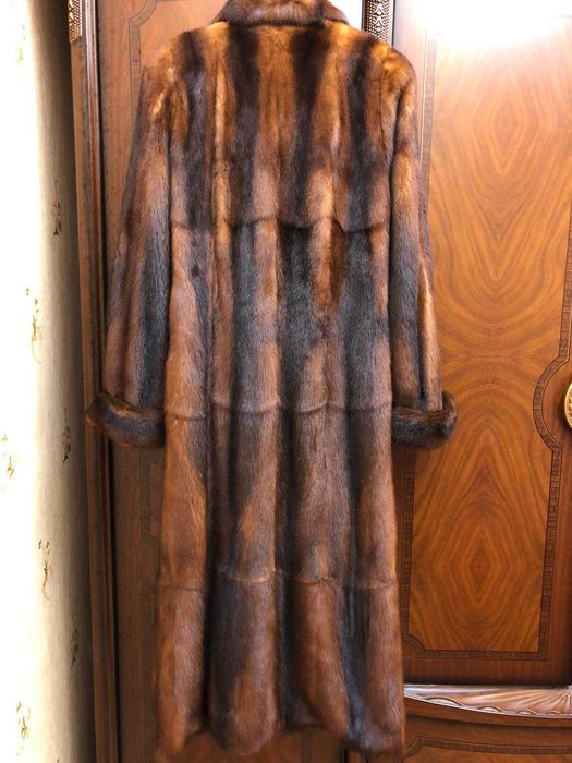 Норковая шуба натуральная цельная Греция