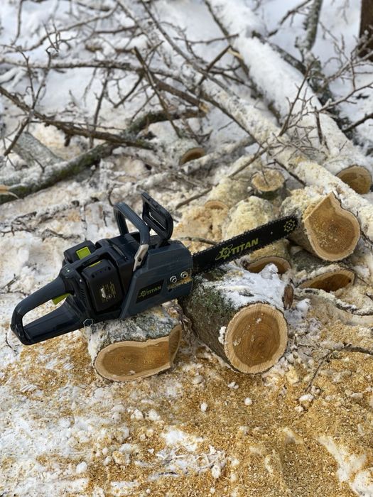 Аккумуляторная цепная пила TITAN PCS1440B-CORE | 21V | 5.0 A/h