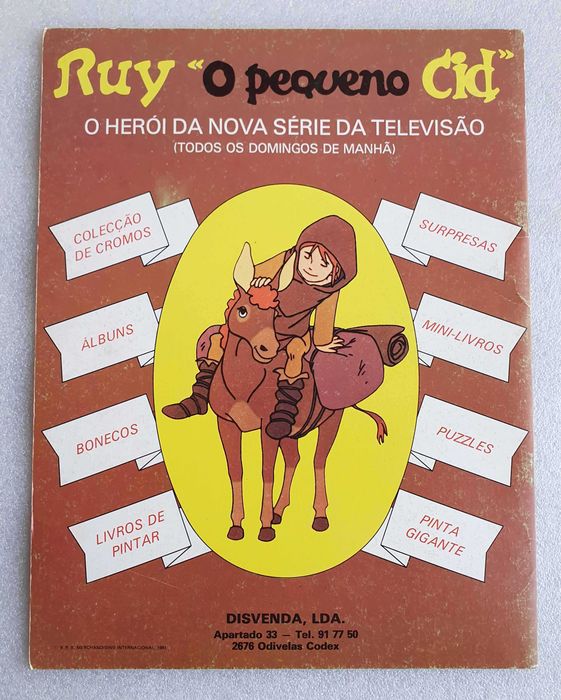 Antigo Livro ~ "RUY O PEQUENO CID" ~ nº6 ~ Anos 80 ~ Disvenda