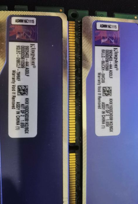 Memorias RAM DDR3 1600mhz CL19 1.65V