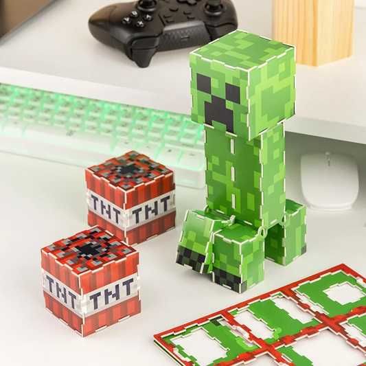 Zestaw Konstrukcyjny Gadżet MINECRAFT CREEPER & TNT KIT 50 EL. Nowy