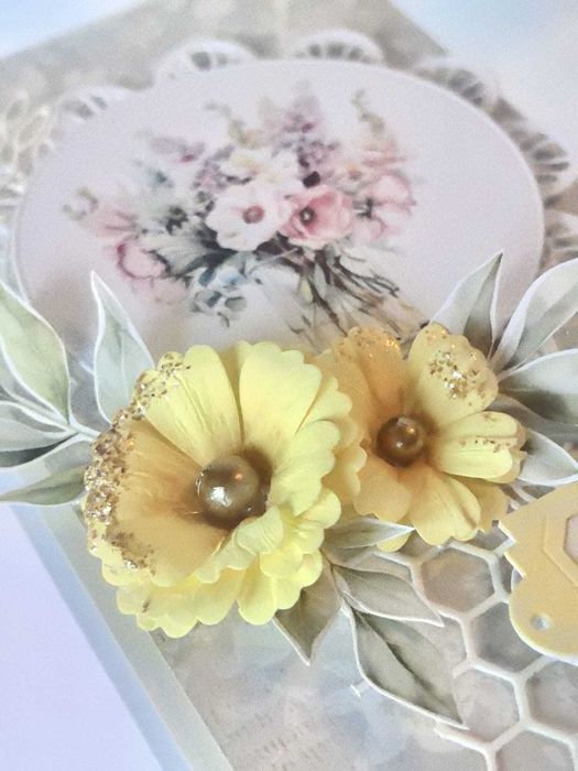 Kartka dla Mamy handmade personalizacja Dzień Mamy kwiaty 3D