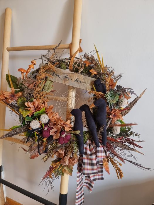 Wianek jesienny handmade na drzwi
