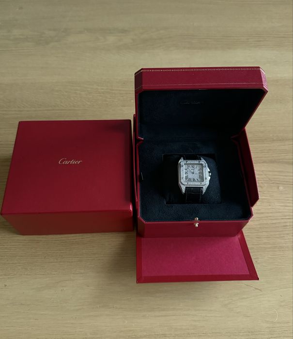 Cartier Santos 100 XL 2656 Full Diamond 8.48 karat