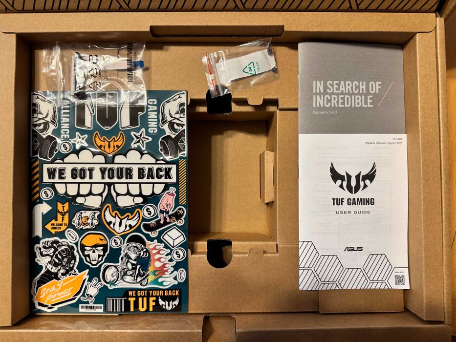 Gamingowy ASUS-TUF (FA506); AMD Ryzen 7 4800H; 16GB RAM; Dysk 512GB