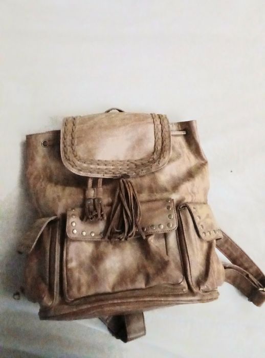 Mochila DEEPLY Pele Vintage Rara