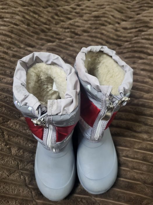 Зимові прорезинені ботінки сапоги на слякоть 19 см