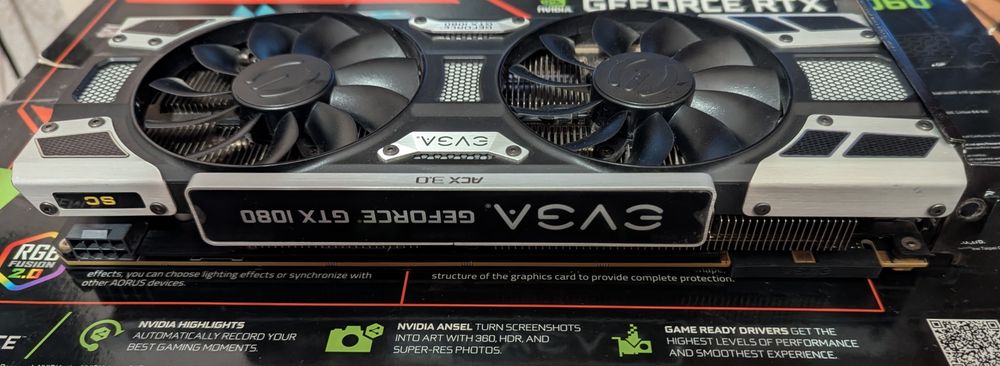 Видеокарта Evga gtx1080sc 8gb