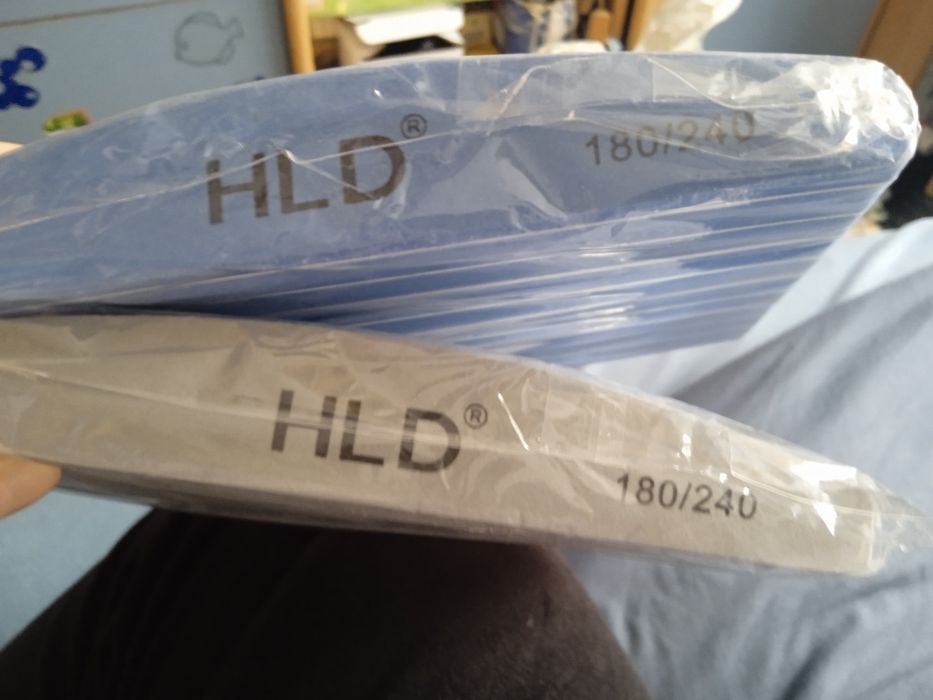 Zestaw 20 nowych pilników do paznokci gradacja 180/240