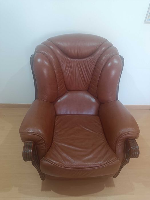 Sofá - Poltrona castanho