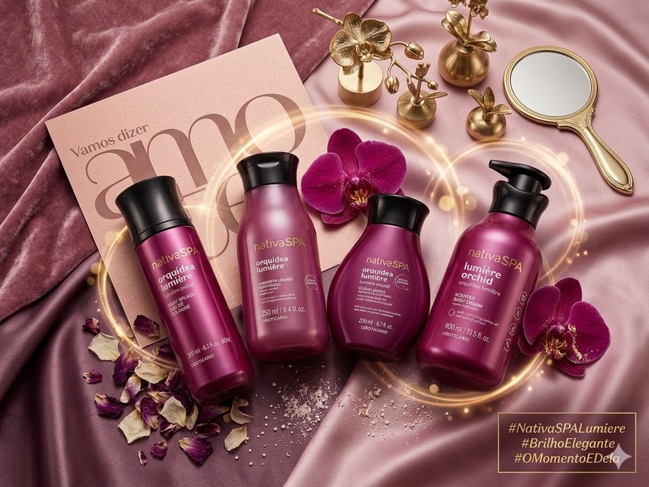 Conjunto 4 produtos orquídea lumier