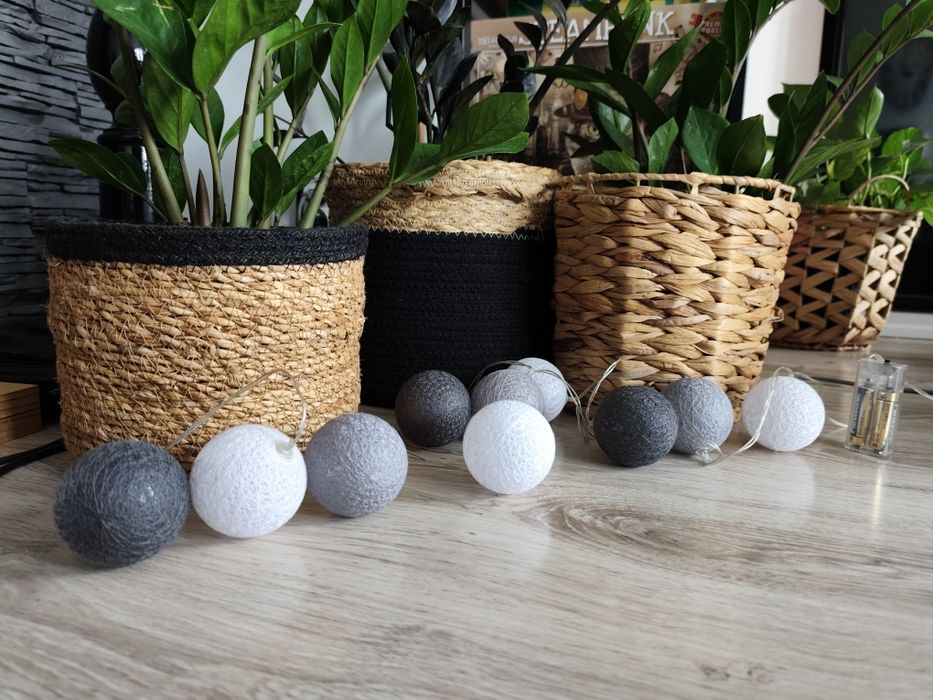 Kule świetlne girlanda cotton balls 140cm