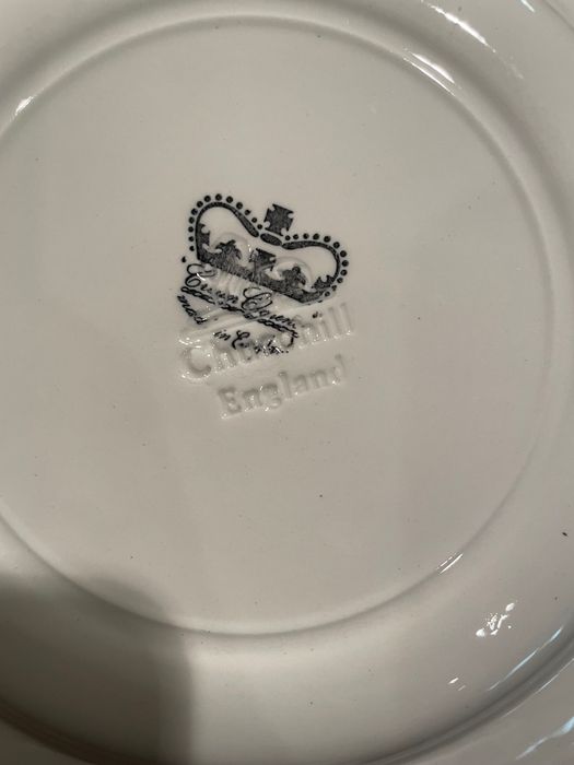 Conjunto de Jantar e Chá - Crown Clarence | Churchill England
