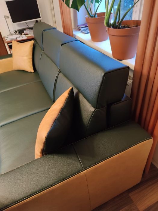 Kanapa sofa rozkładana Senator prawdziwa naturalna skóra ! Producent