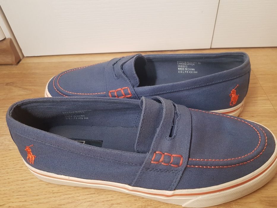 Ralph Lauren 42,5 / 27 cm jak NOWE trampki niebieskie