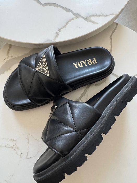 Klapki Prada 37 nowe czarne