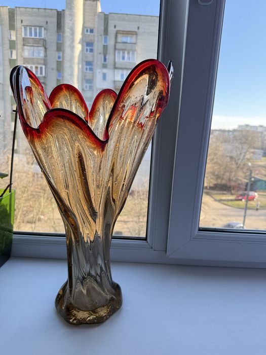 Антиквар хрустальная ваза чехословакия