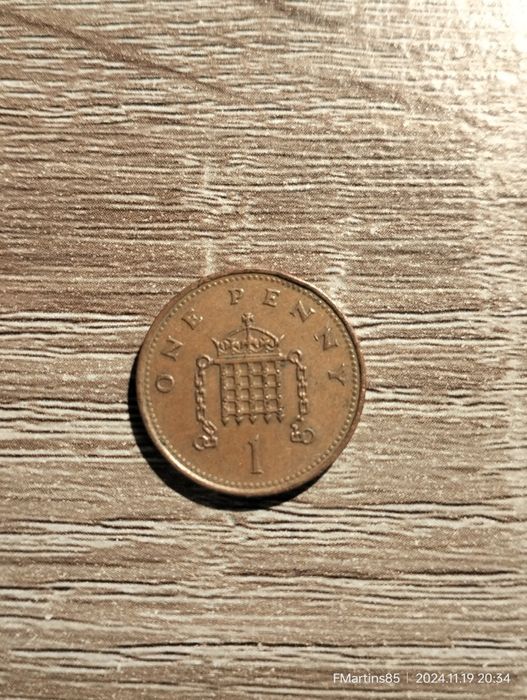 Moeda Inglesa  One Penny