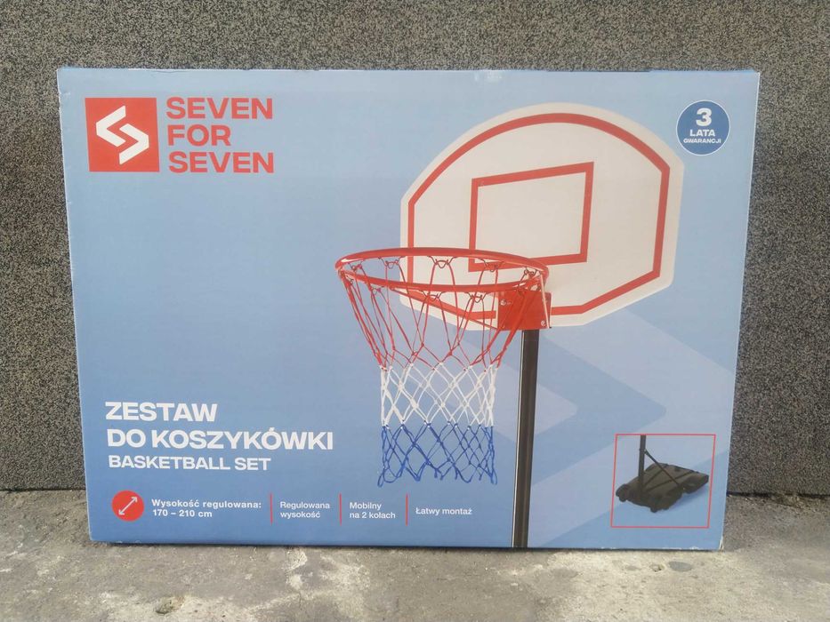 NAJTANIEJ Zestaw Do Koszykówki Mobilny Kosz Na Słupku Koszykówka Wysył