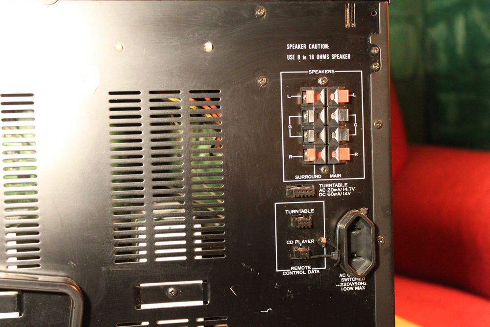 Sherwood CTA-6 R Double Cassette Tuner Amplifier Tested Working
