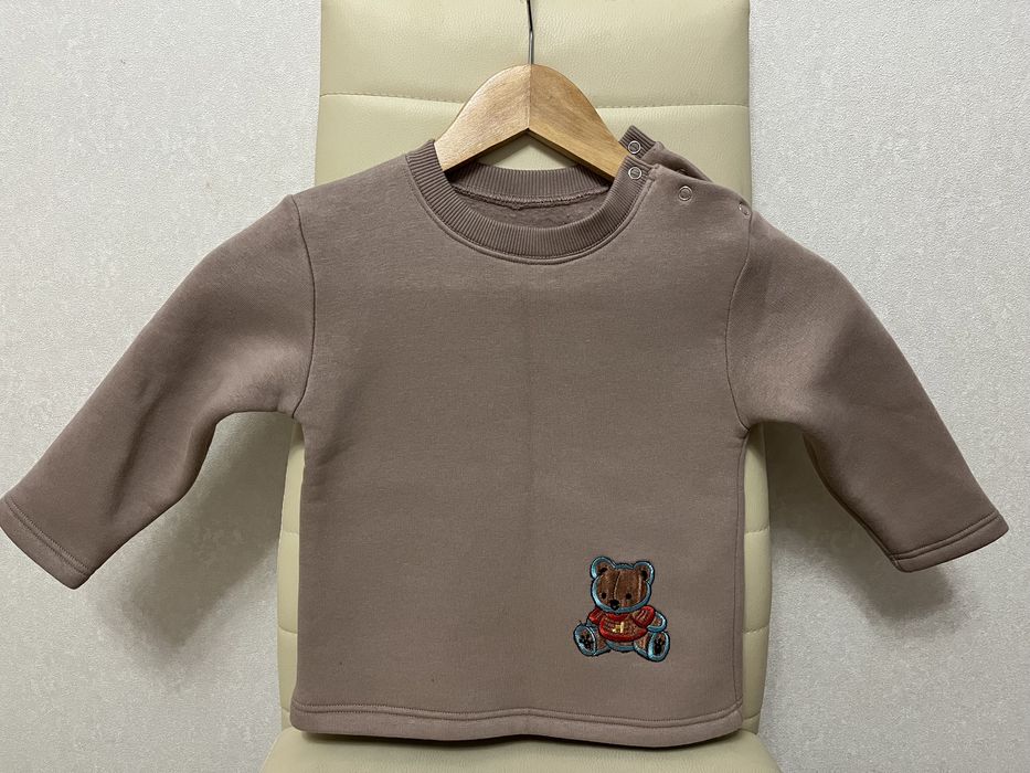 Тепла кофтинка/світшот дитячий футер на флісі 92/98