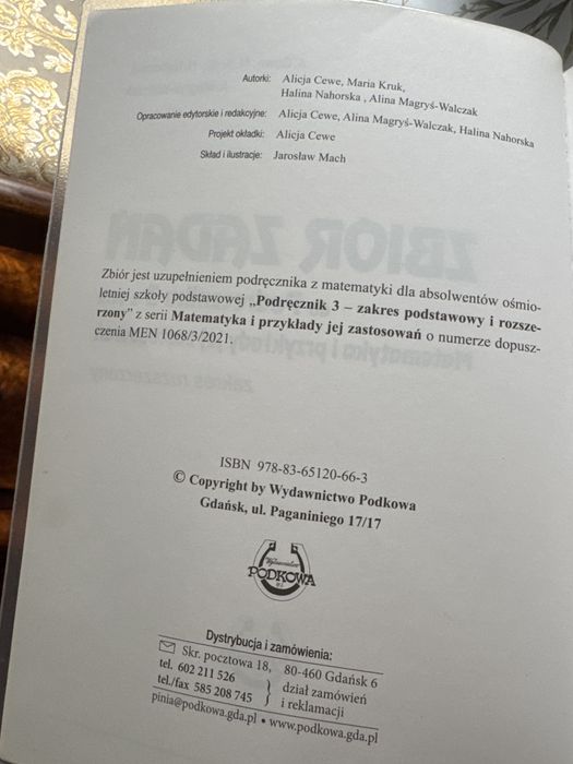 Matematyka 3 - Podkowa. Podrecznik i zbior zadan.