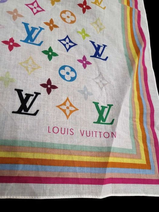 Платок бандана с разноцветной монограммой Louis Vuitton Оригинал