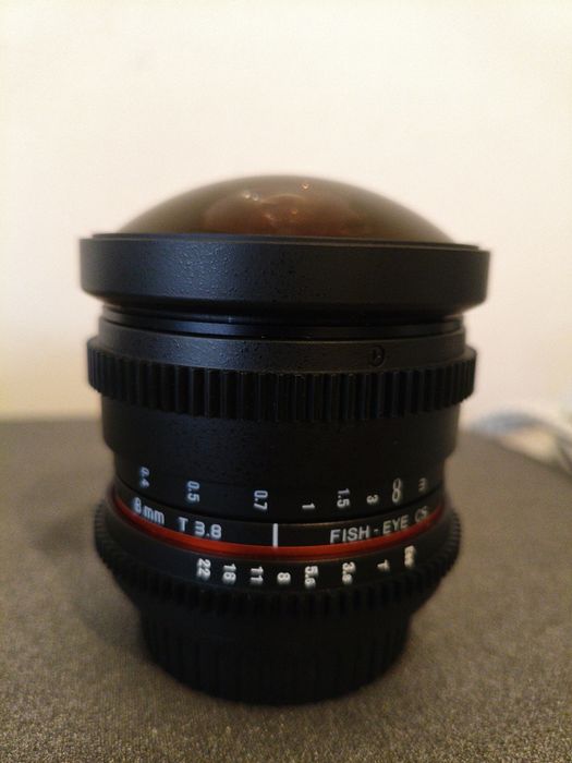 Objectiva walimex pro 8mm  para Canon dslr.