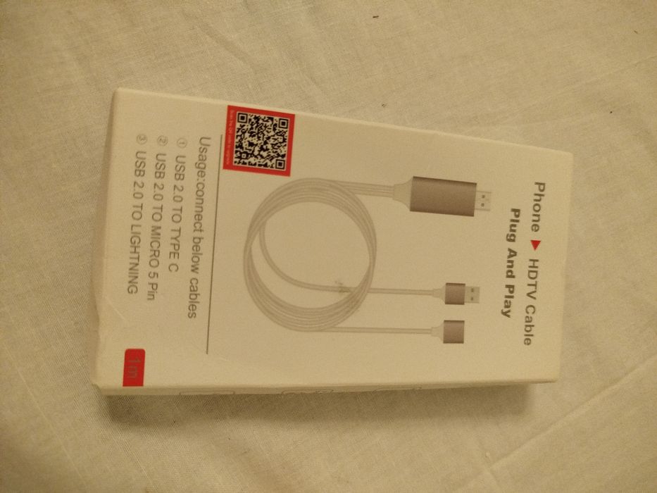 Cabo Adaptador Universal HDMI para Telemóvel (iPhone e Android) - Novo ecrã telemóvel na TV