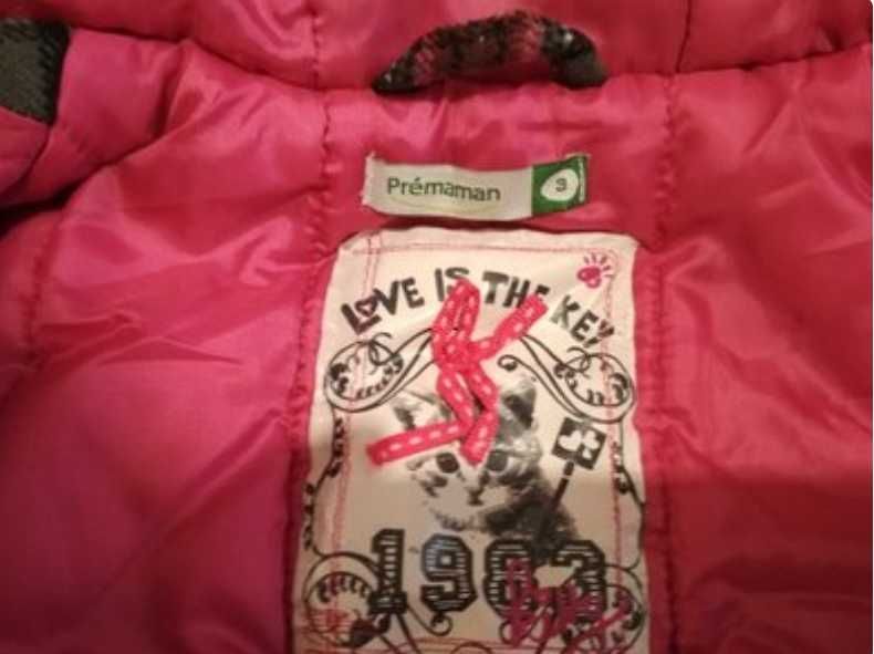 р.98 тепла куртка для дівчинки