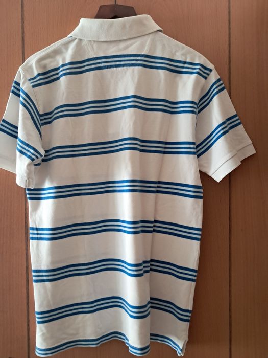 Pólo branca e azul Fred Perry L