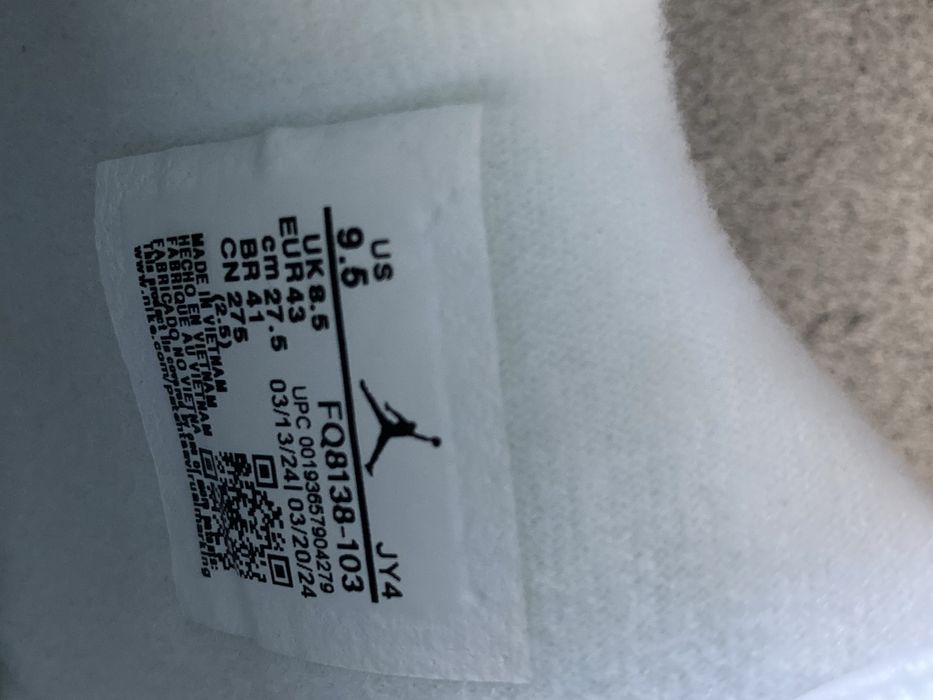 Jordan 4 AJ4 Green Białe Zielone rozmiar 43