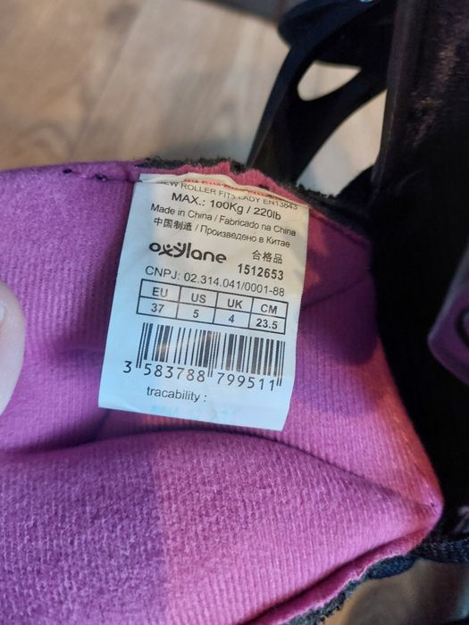 Rolki oxelo roz. 37 decathlon