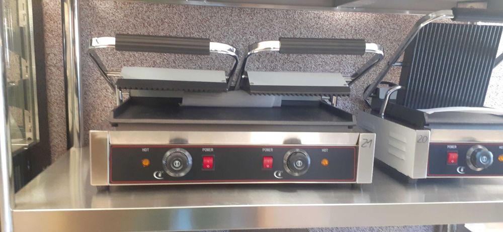 Grill Elektryczny podwójny ryflowany Nowy Profesjonalny 3,6KW Wysyłka