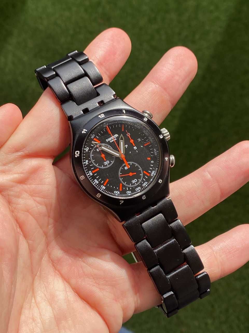 Swatch YCB4019AG Aluminio Preto Quartz Cronografo de 13 Joias Cidade Da Maia OLX.pt
