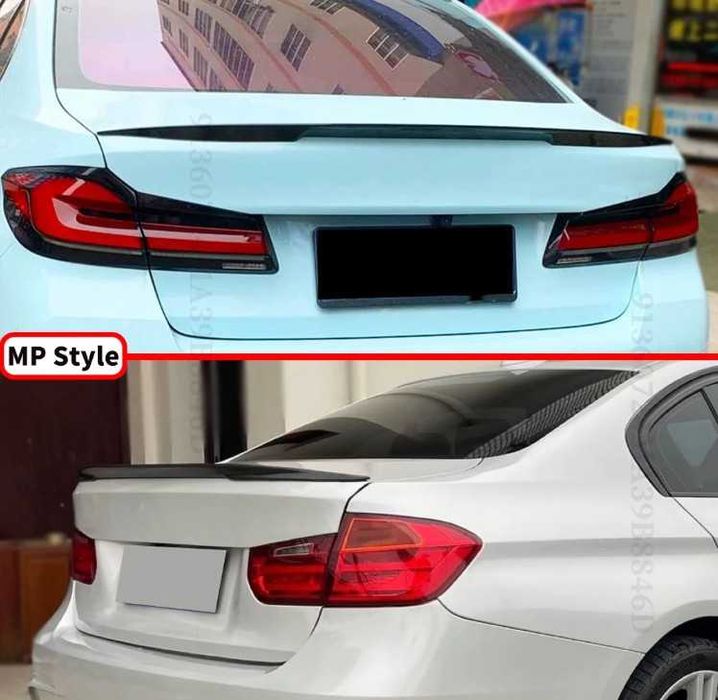 Spoiler aileron lip mala M, MP e M4 Style preto brilhante modelos BMW E82 F22 F44 E90 E92 E93 F30 G20 F32 F36 G22 G26 E60 F10 G30 a partir de €40,00