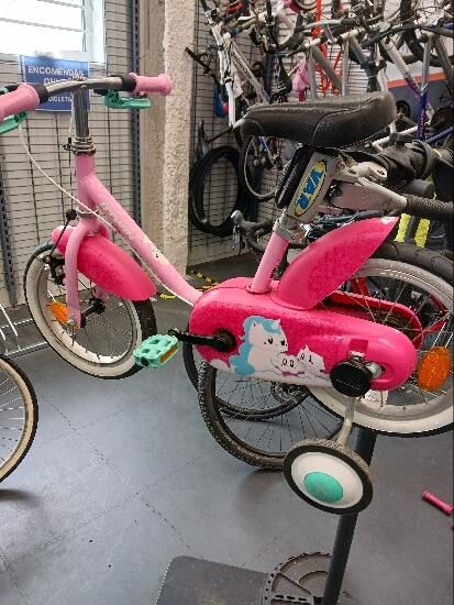 bicicleta criança unicornio r14