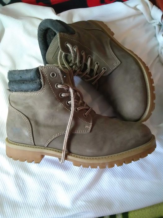 Мужские ,зимние,кожаные ботинки,Mustang,недорого