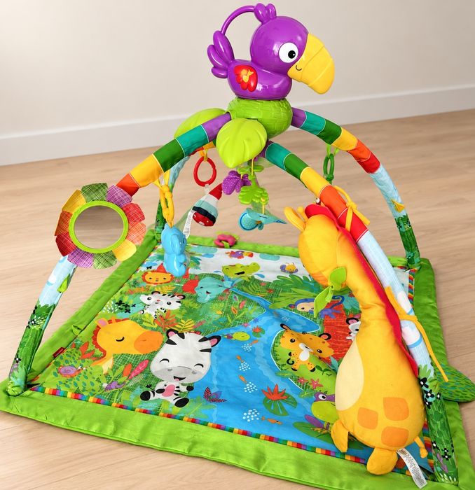 Продам розвиваючий дитячий килимок Fisher-Price Тропічний ліс і ходунки Fisher-Price