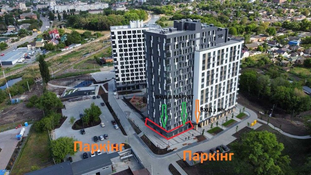 Комерція, ЖК А+Я, кутова на фасаді, 266 м2, від забудовника.
