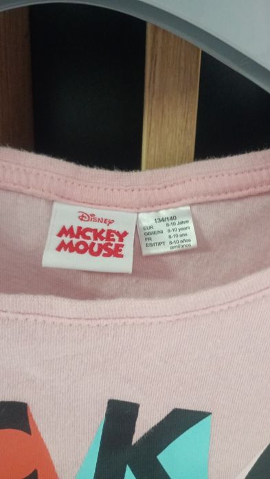 Komplety spodenki i bluzka dziewczęca Disney Mickey Mouse rozmiar 8-10lat